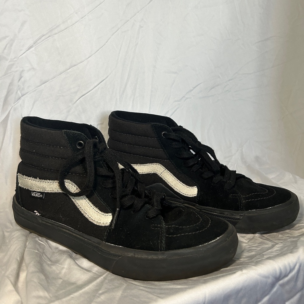 Black bmx high suede vans